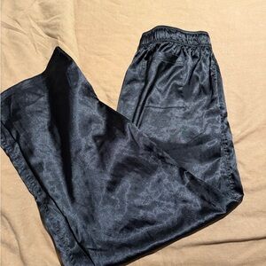 Men's Black Satin Pants